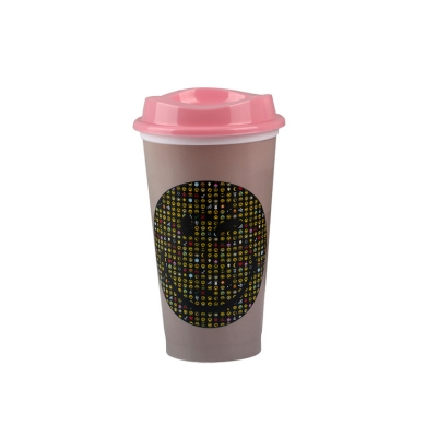 Customized funny cold color changing plastic cup